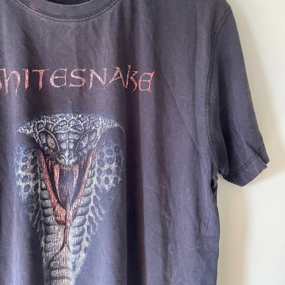 white snake 1990 concert t shirt - liqour and poker tour whitensnake tee - Picture 2 of 3